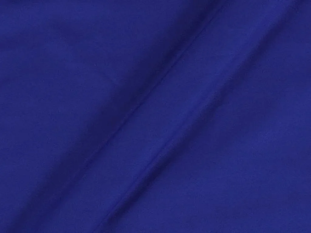 Royal Blue Plain Butter Crepe Fabric (Wholesale)