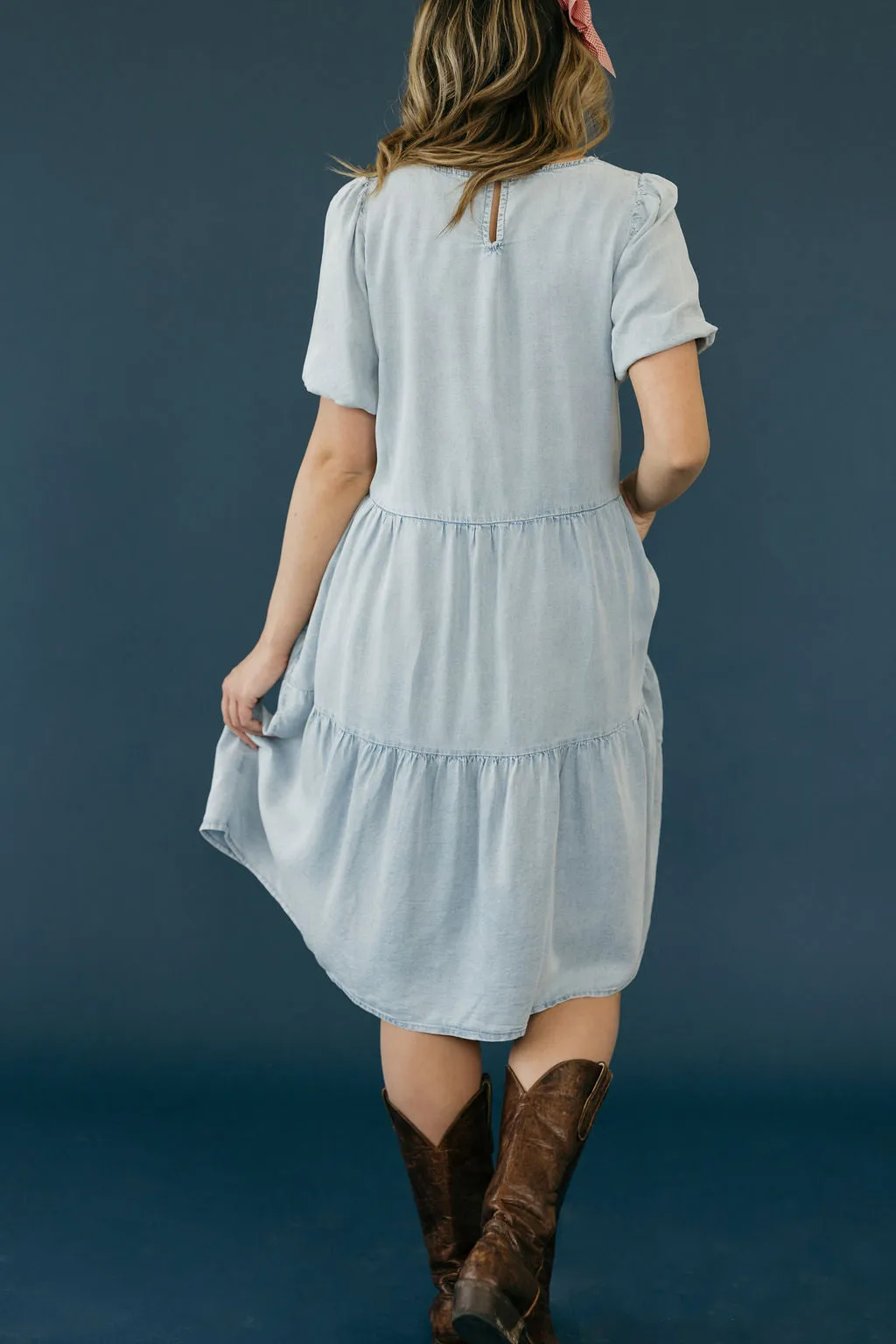 Scarlet Dress-Chambray
