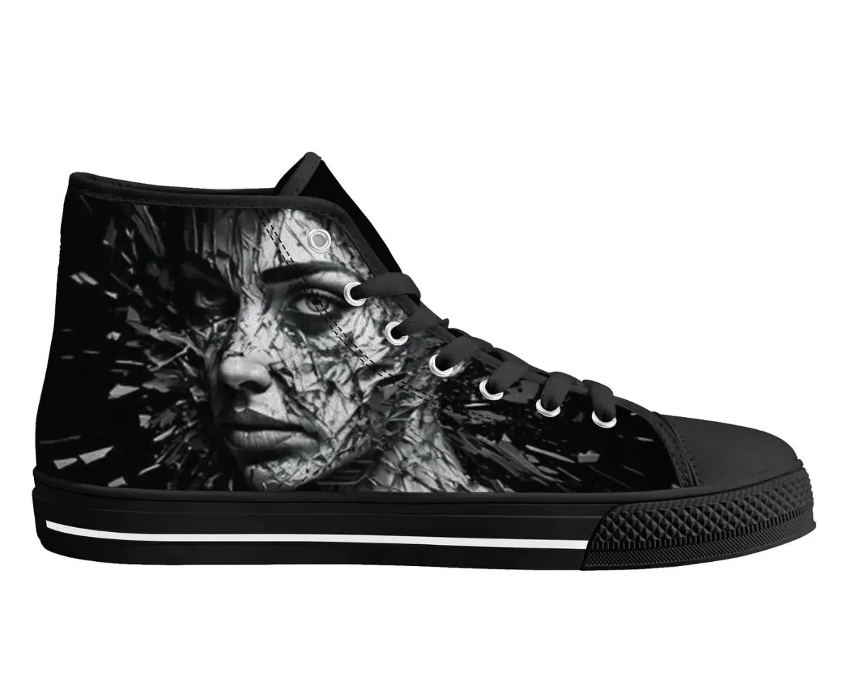 Shattered Portrait High Tops