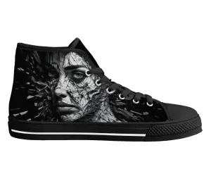 Shattered Portrait High Tops