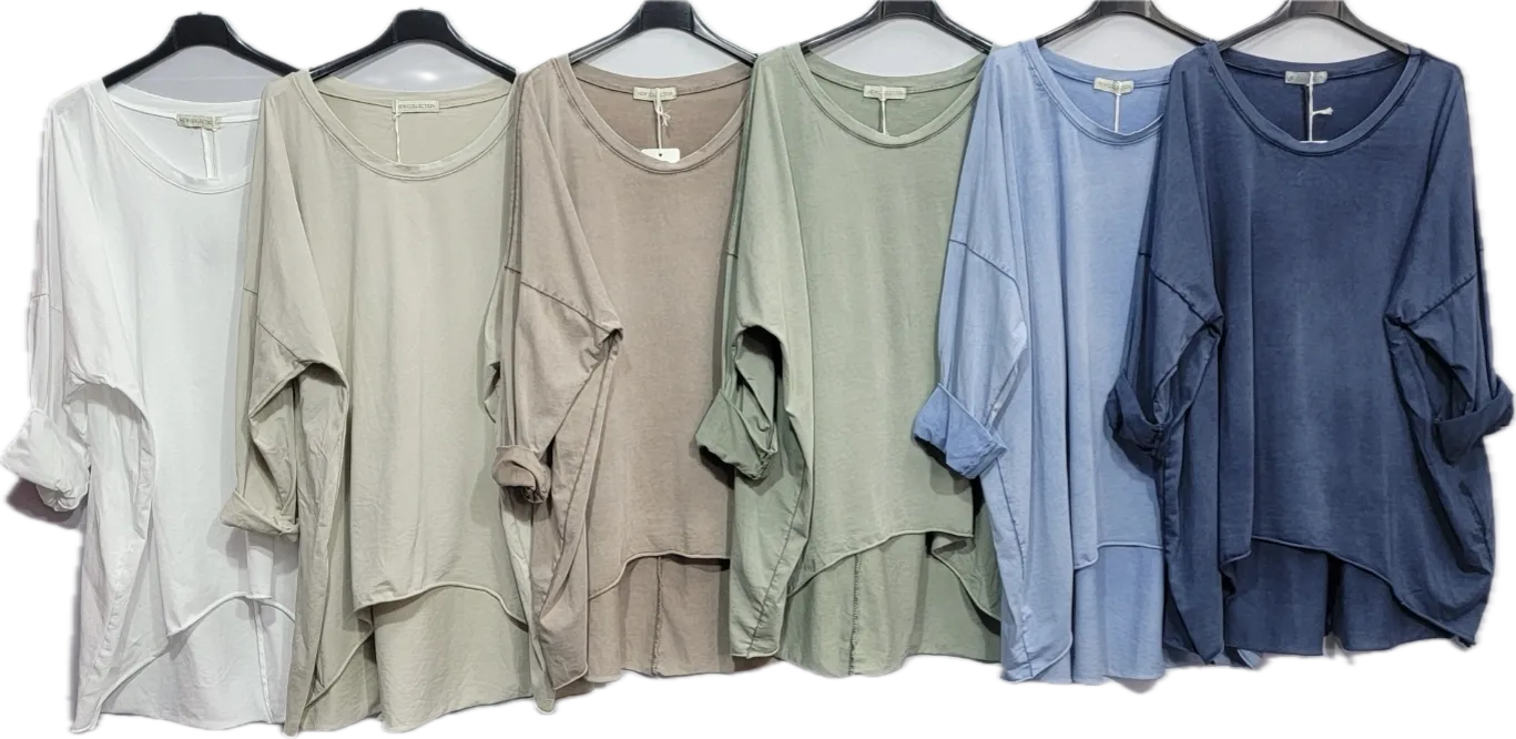 Solid Cotton High-Low