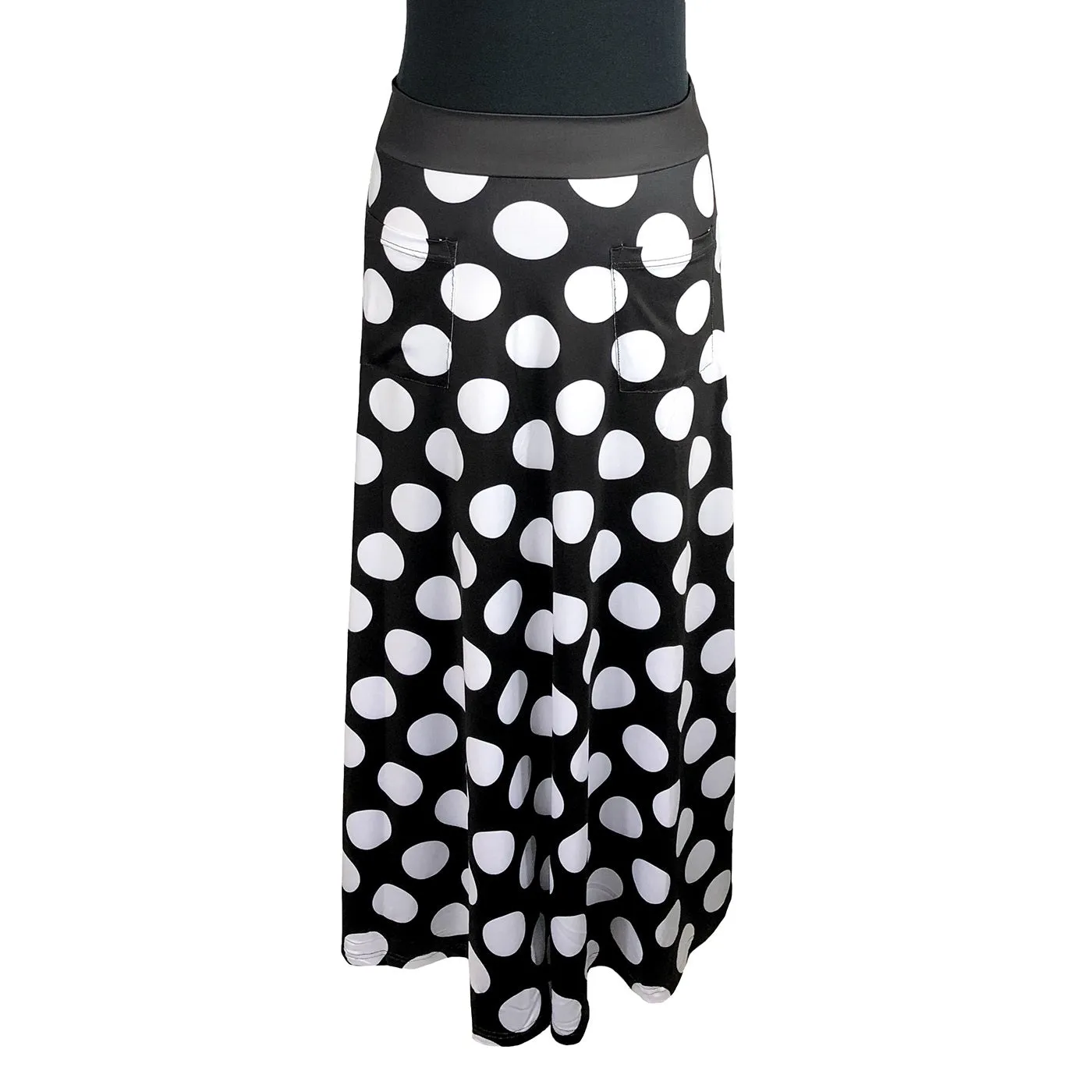 Spots Anyone Maxi Skirt With Pockets