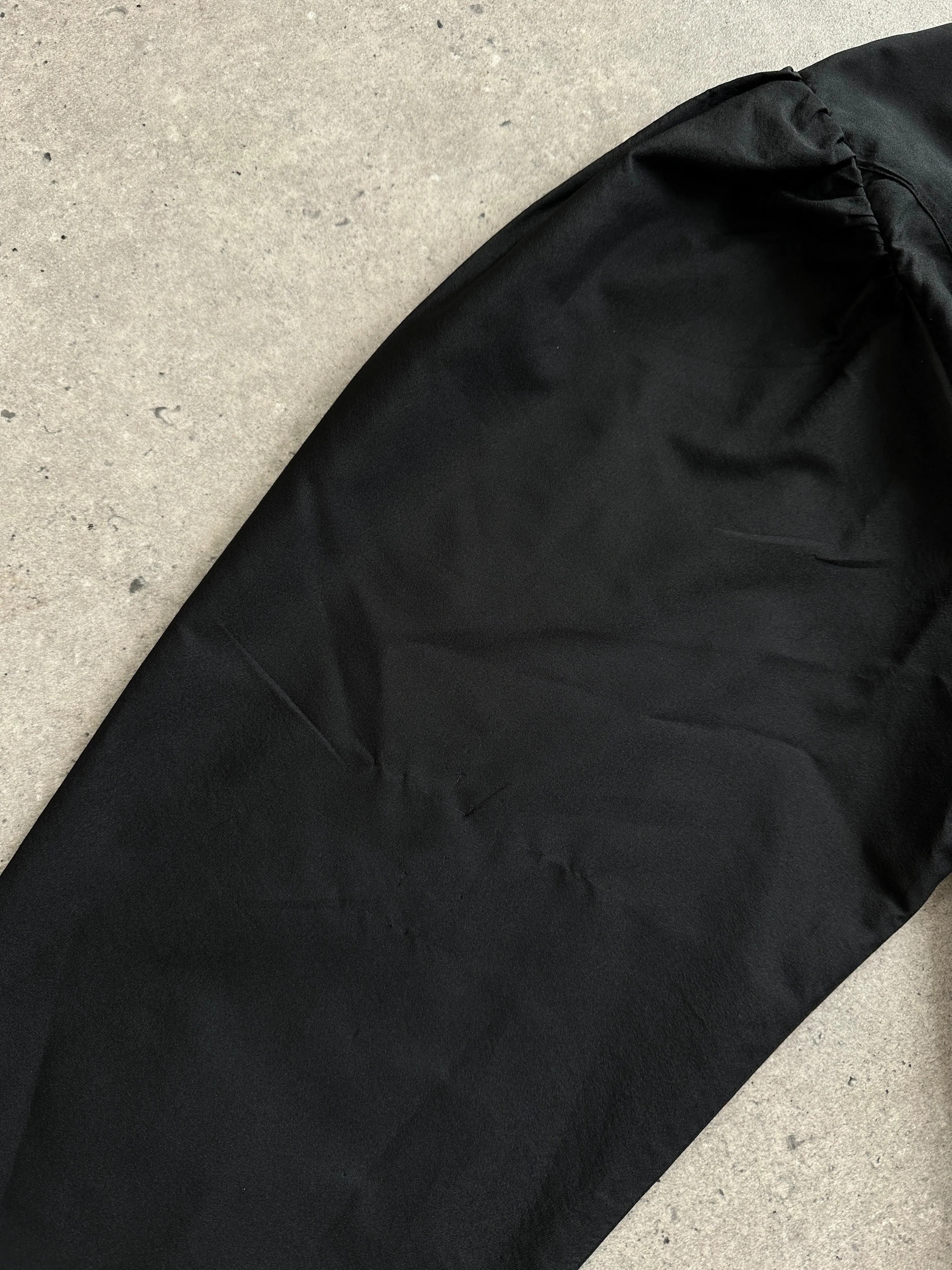 Vintage Puff Sleeve Pleated Shirt - M