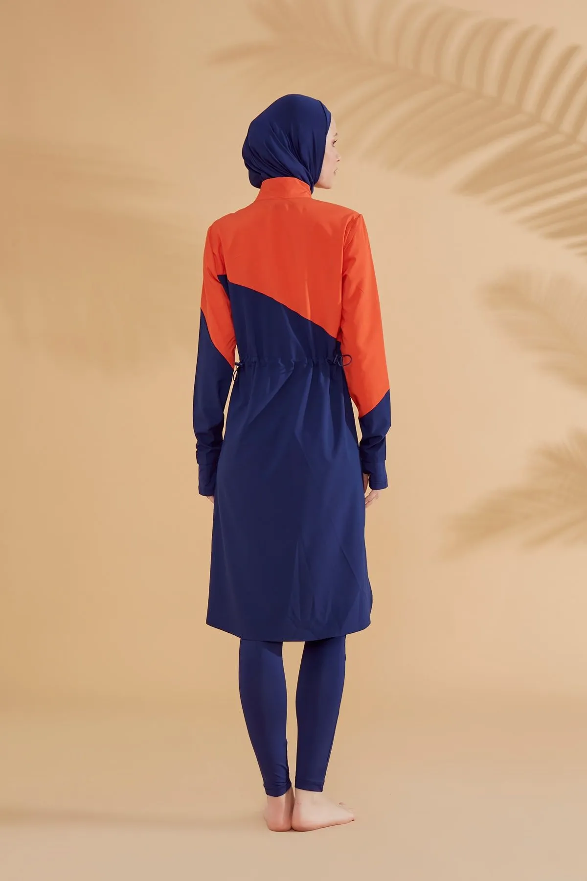 Woven Navy Burkini Modest Swimwear M2316