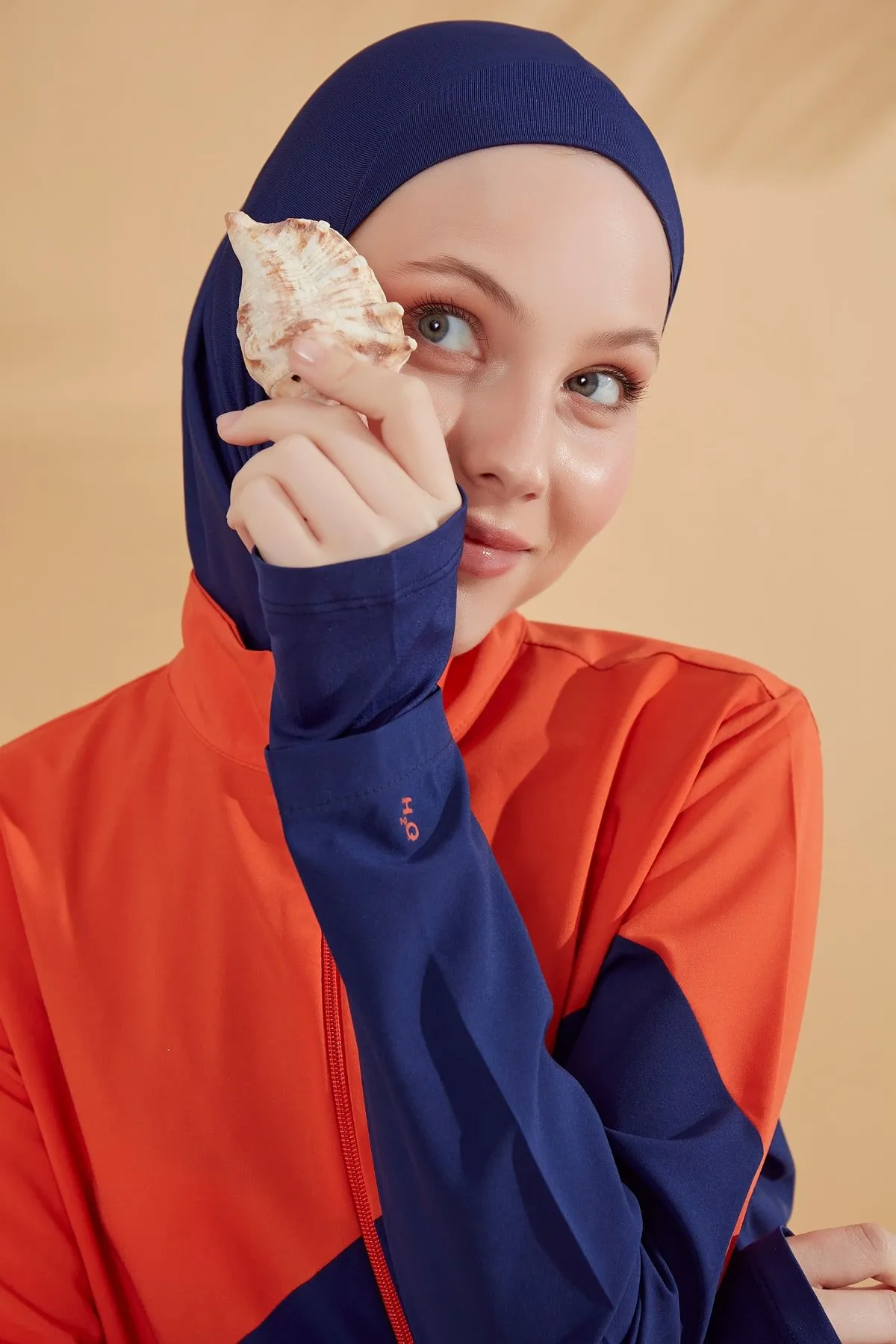 Woven Navy Burkini Modest Swimwear M2316