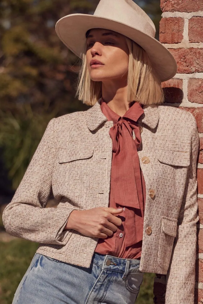 Zoe Kratzmann Adjoin Jacket - Biscuit Boucle