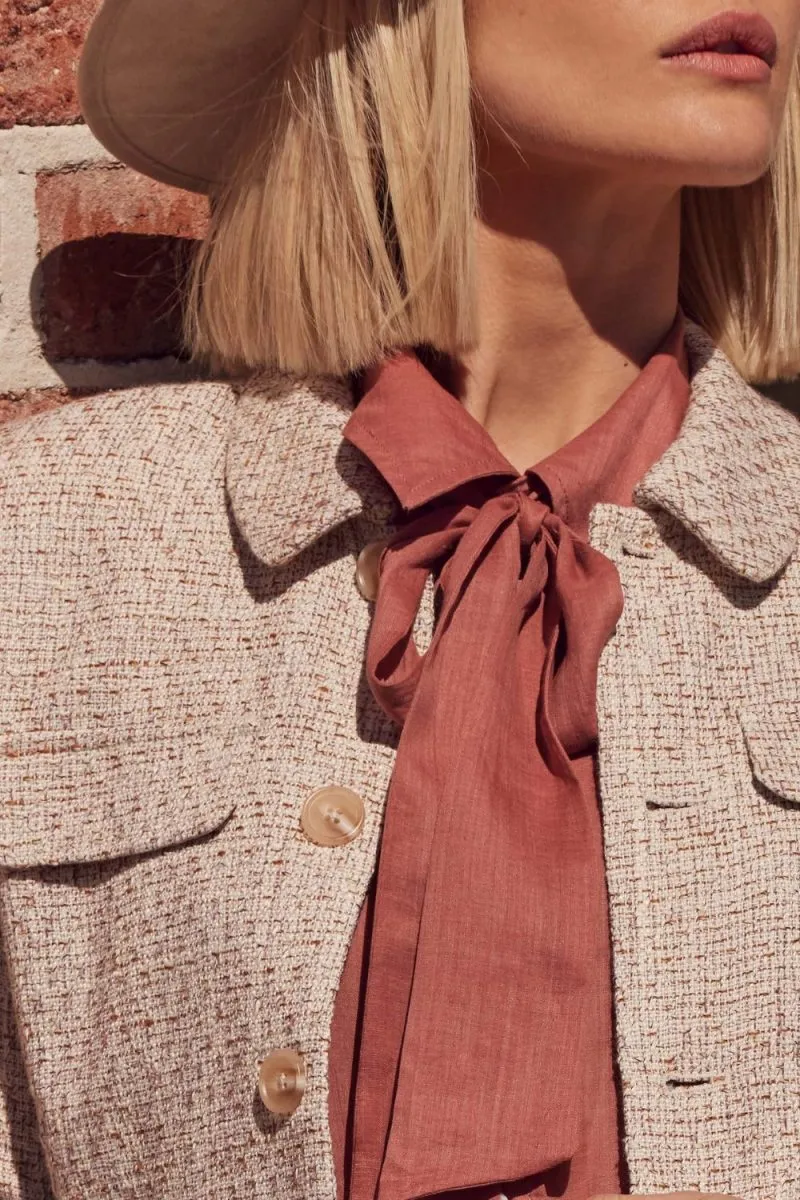 Zoe Kratzmann Adjoin Jacket - Biscuit Boucle
