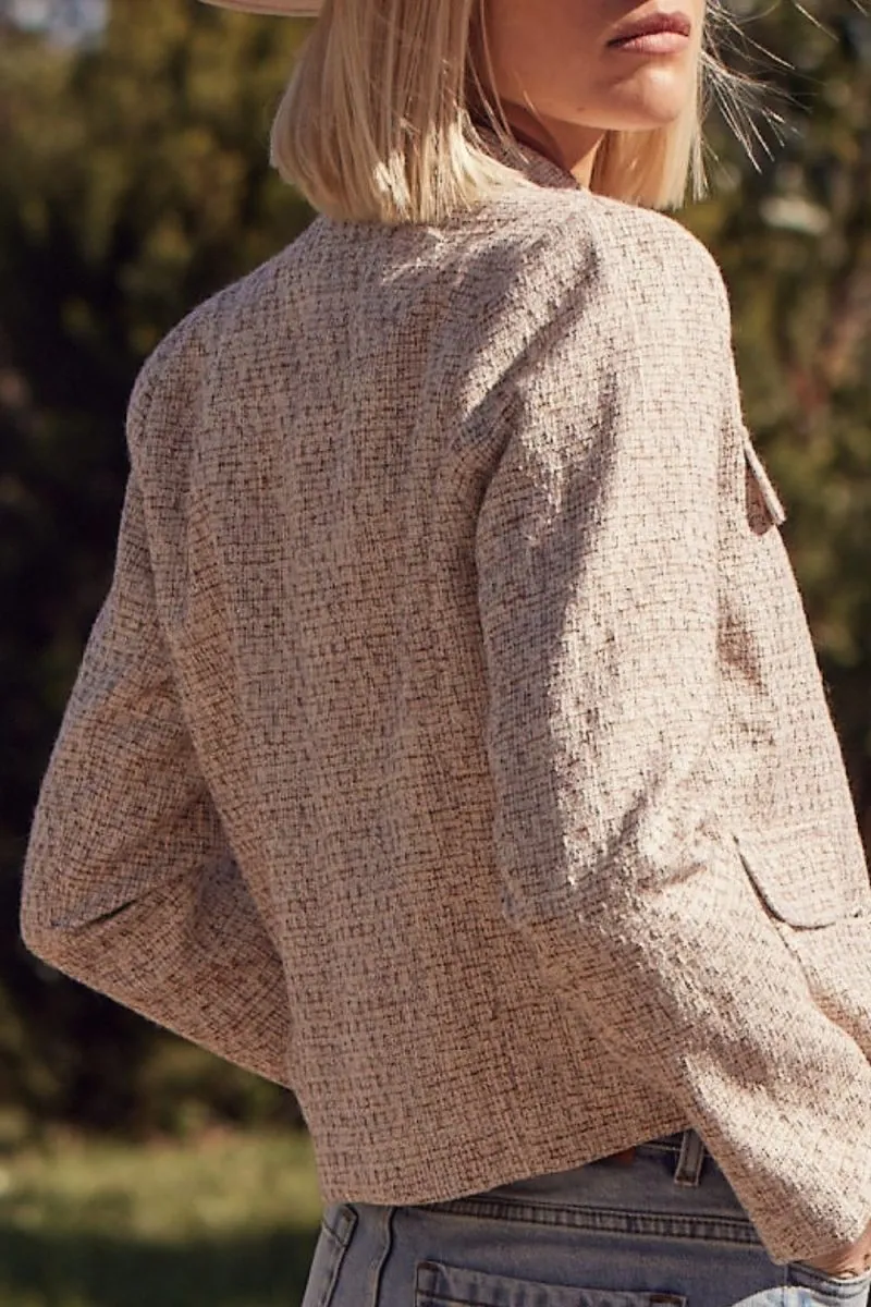 Zoe Kratzmann Adjoin Jacket - Biscuit Boucle